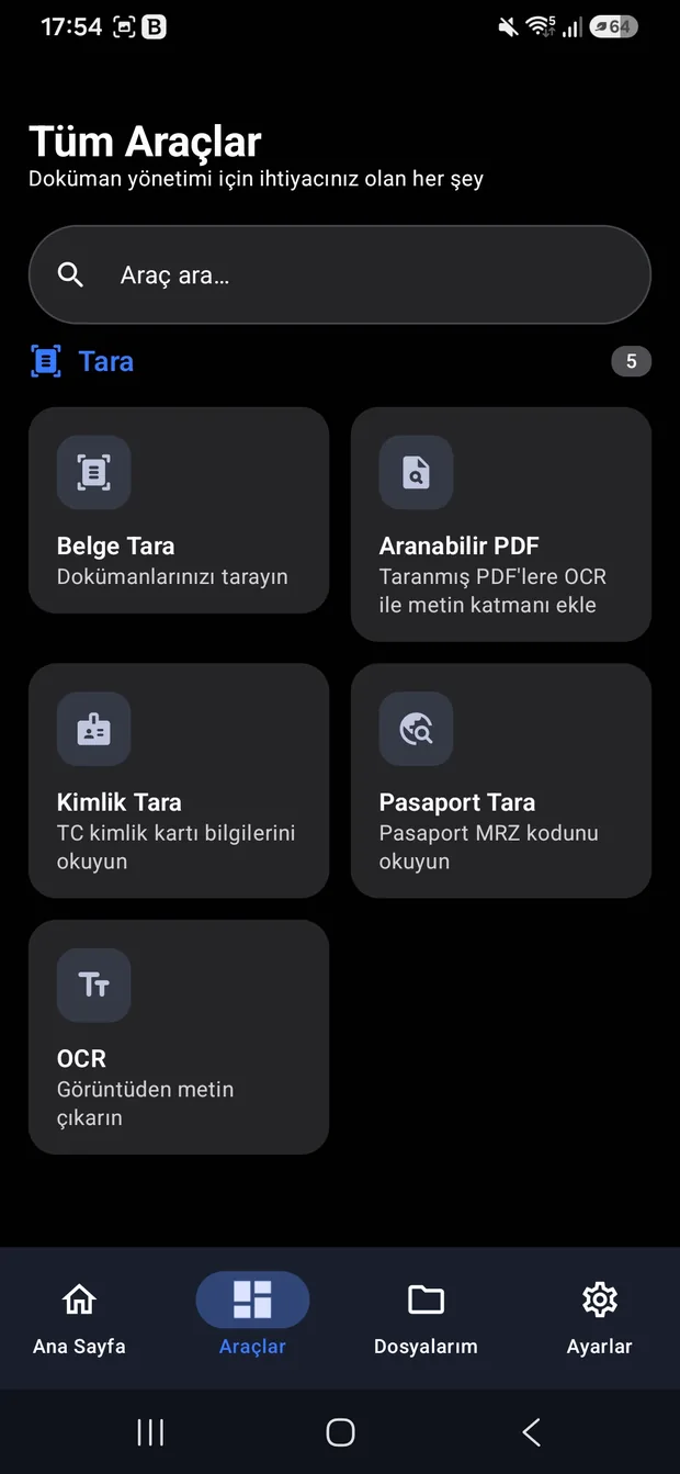 OmniDoc — Tarama ve OCR